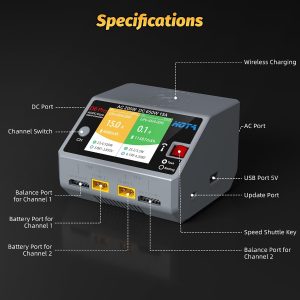 HOTA D6 Pro Dual Battery Charger - Image 4