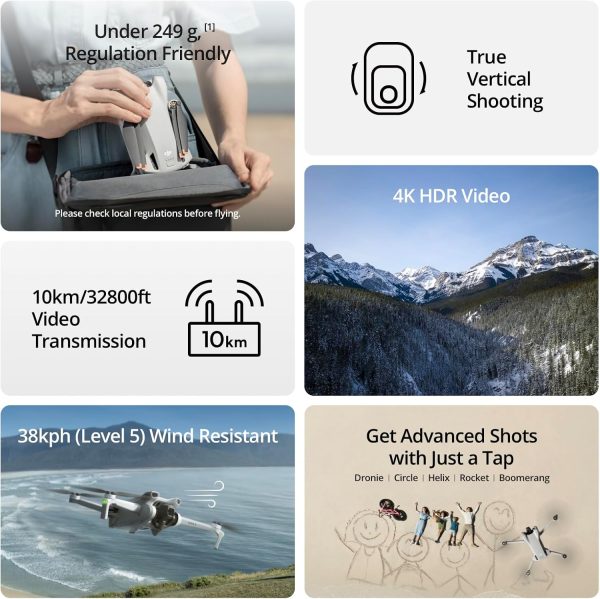 DJI Mini 3 under 249g camera drone